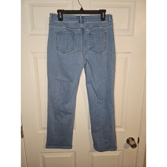 LOGO Jeans by Lori Goldstein Womens Size 10 Boyfriend Medium Wash High Rise - Picture 3 of 5